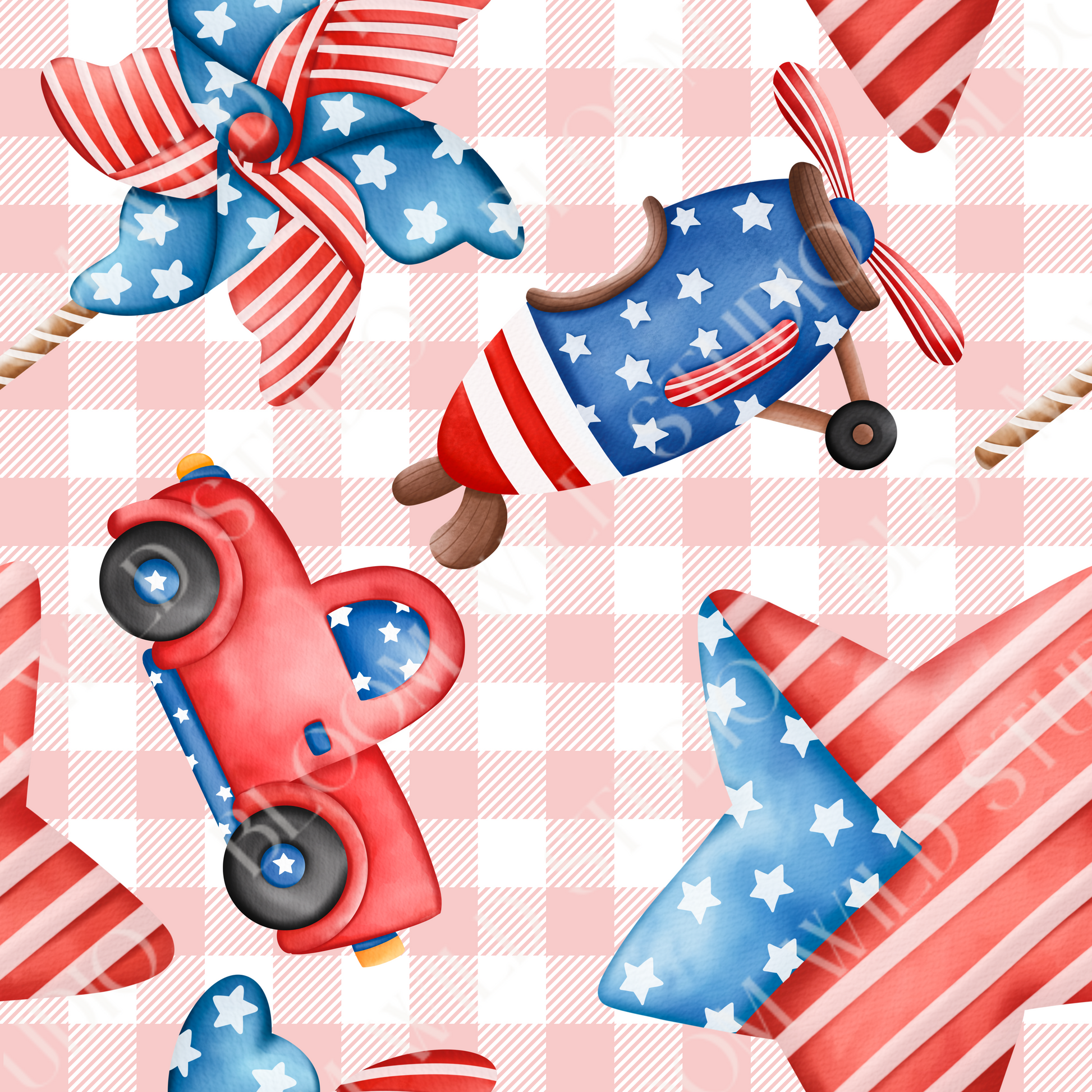 All-American Play Day Seamless