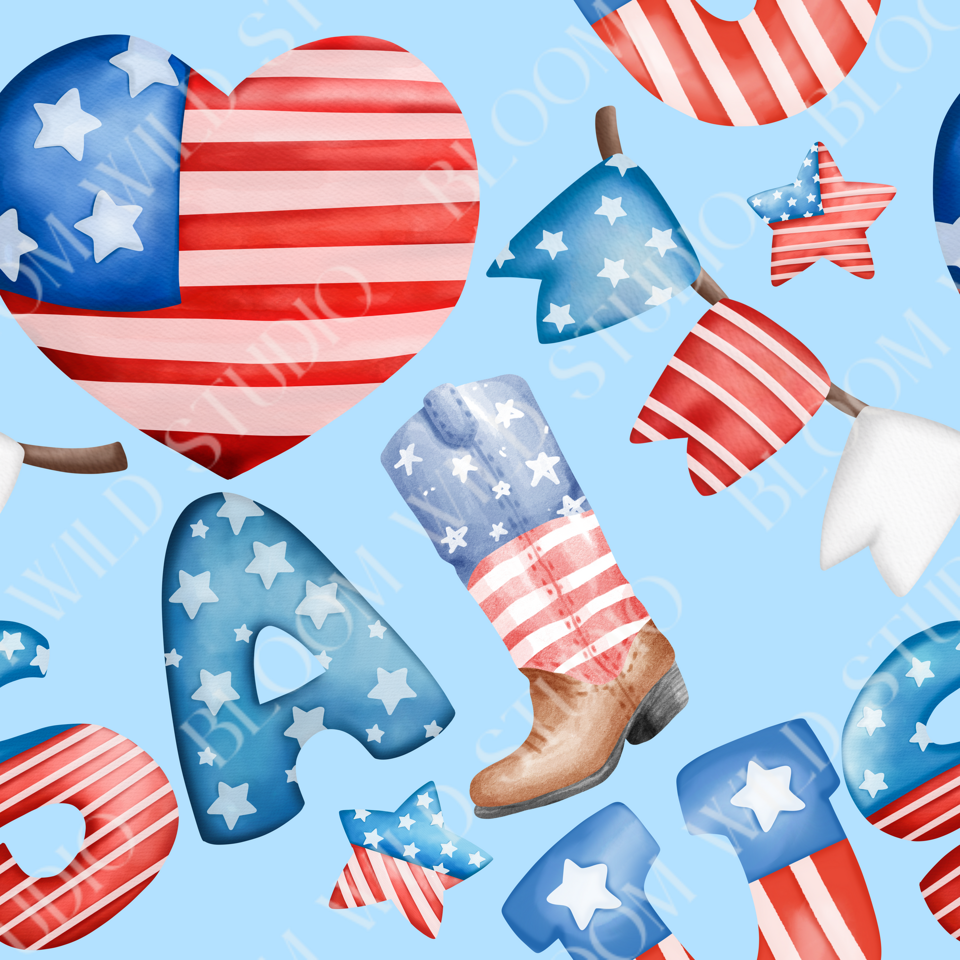 American Dream Boots Seamless