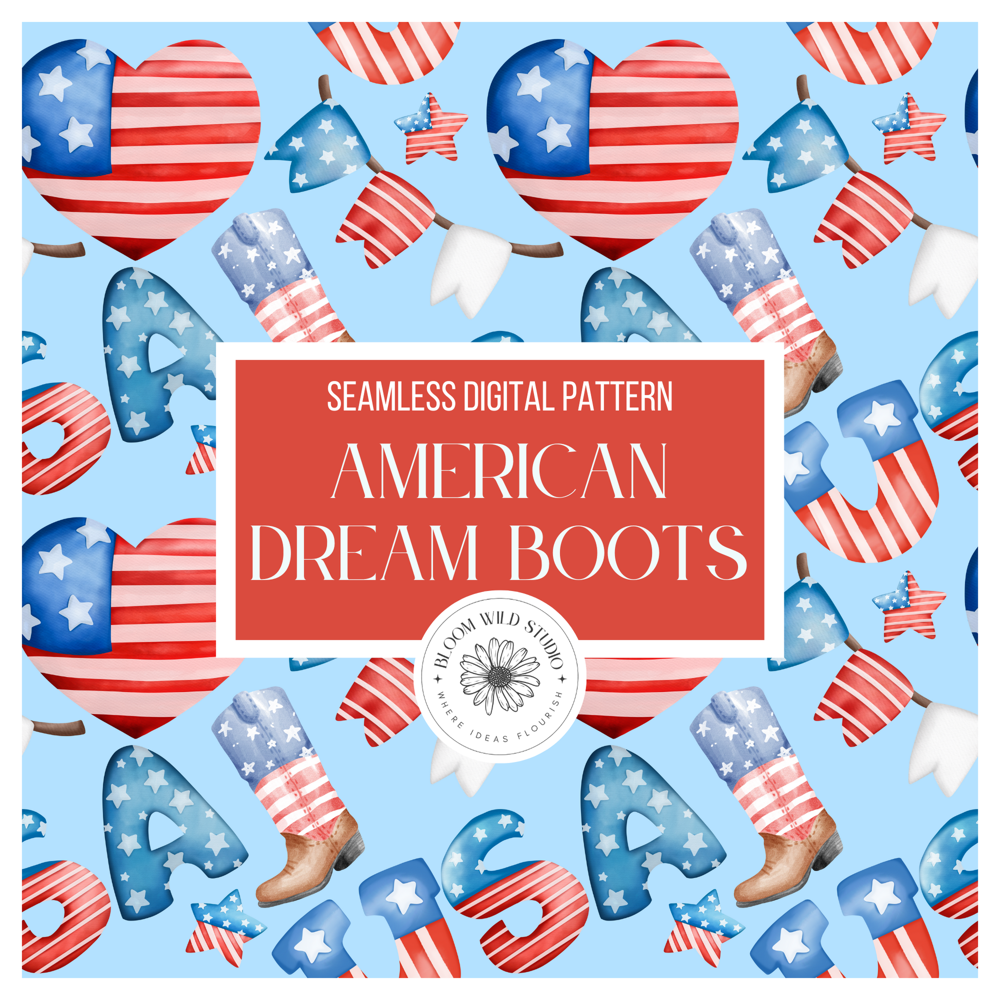 American Dream Boots Seamless