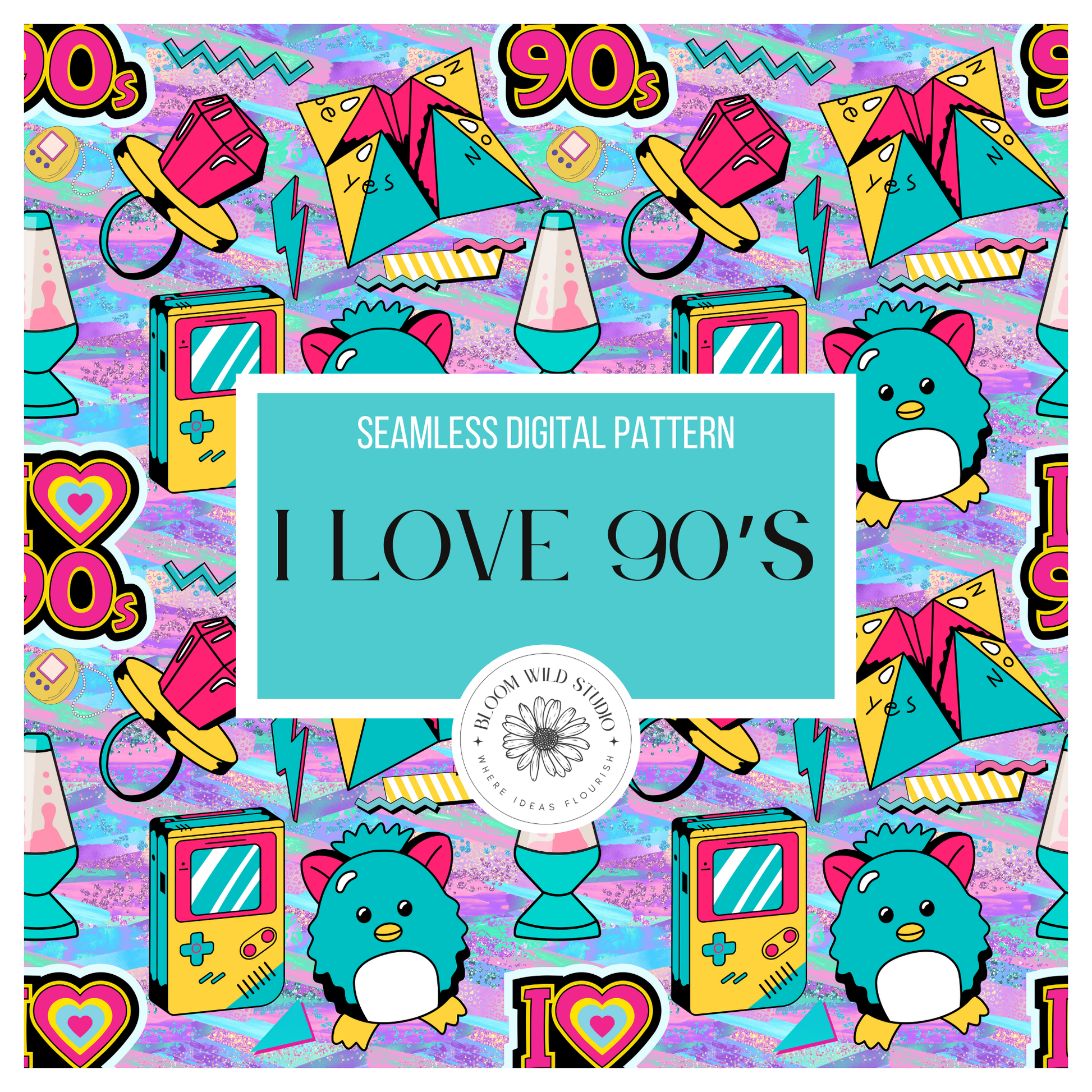 I Love 90's Seamless