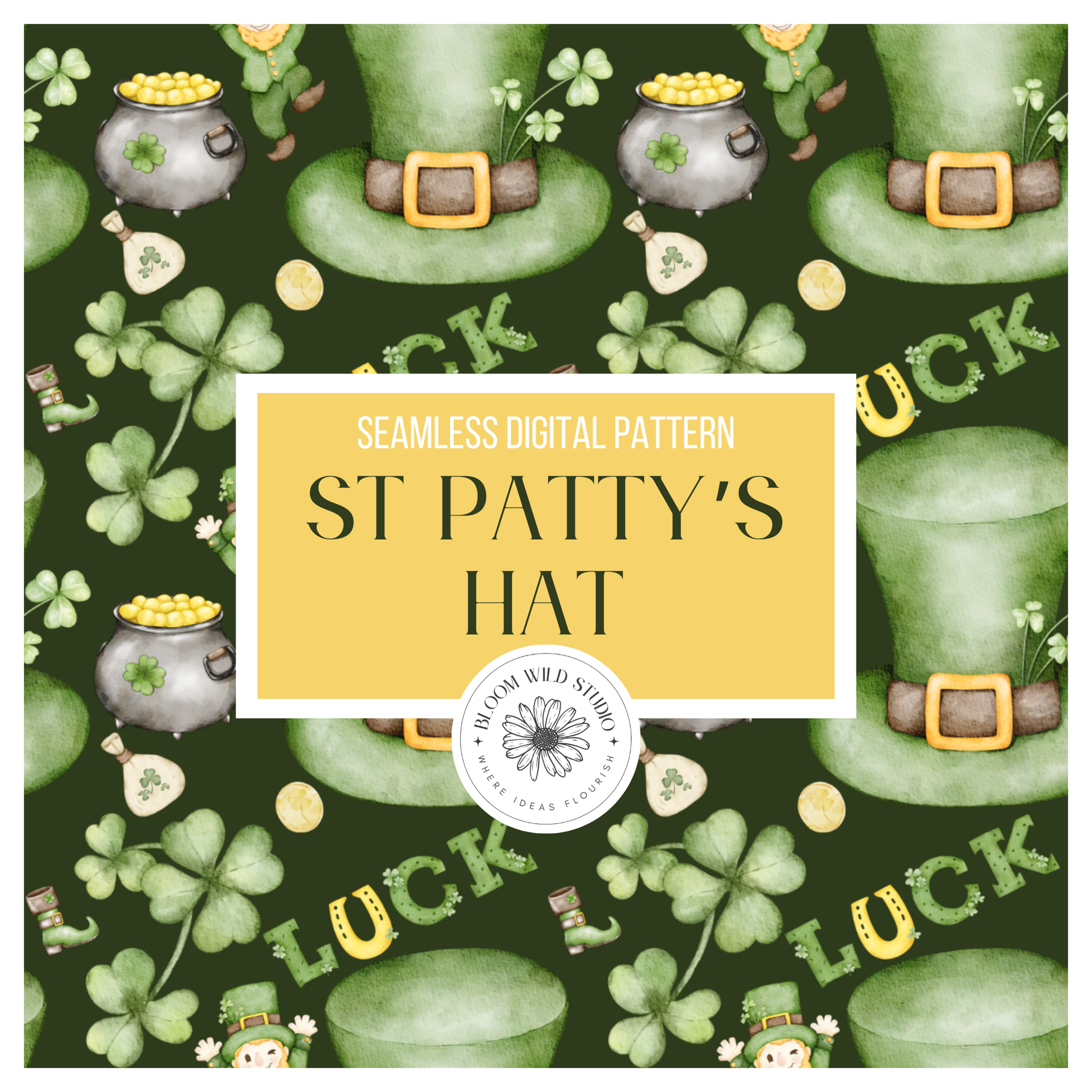 St Patty's Hat Seamless