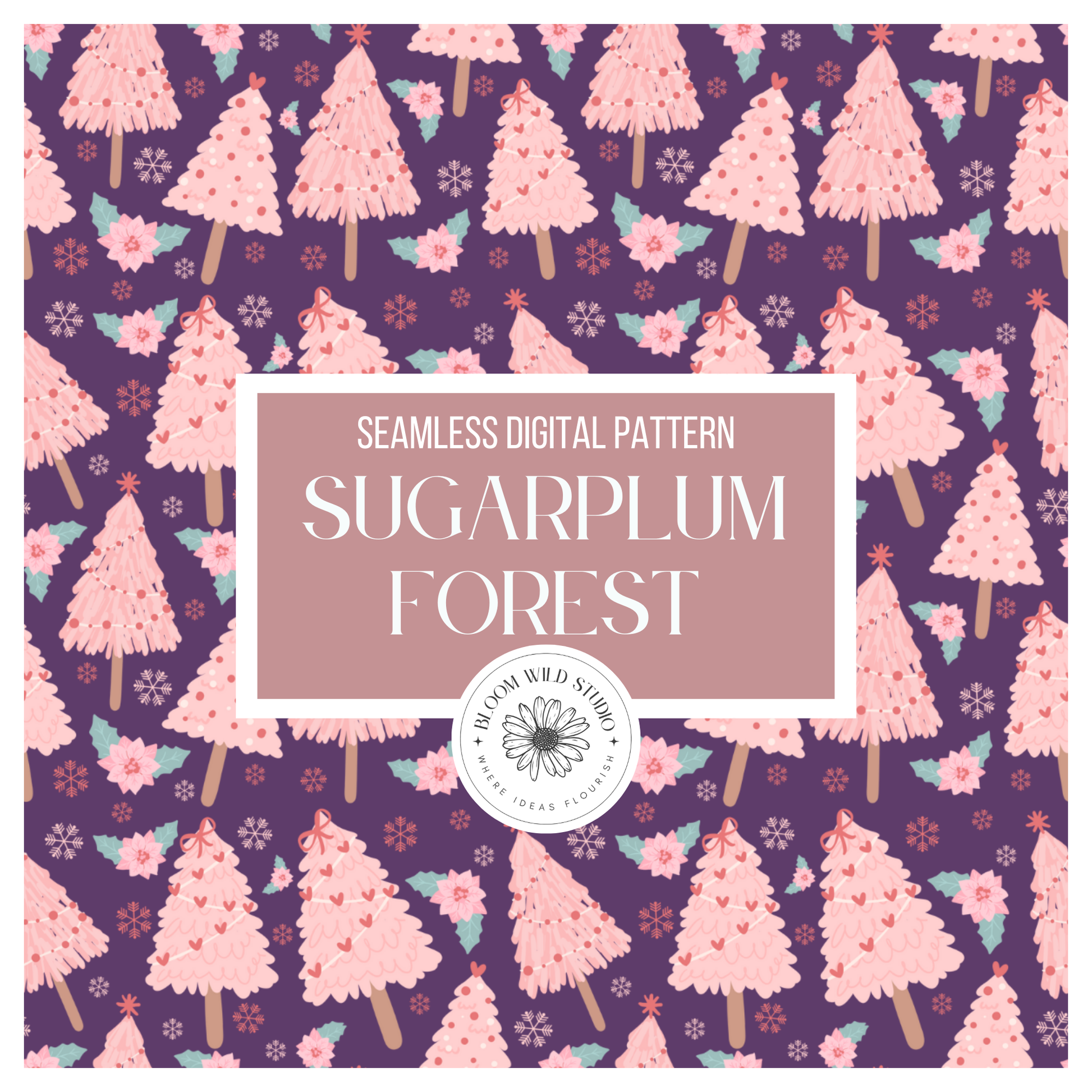 Sugarplum Forest Seamless
